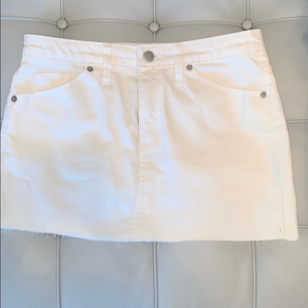 Universal Thread White Denim Skirt